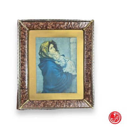 Print of motherhood in frame - sacred art