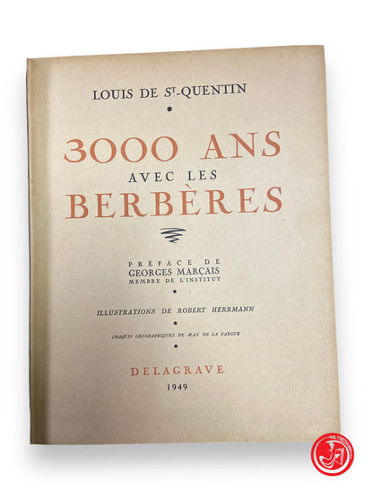 3000 ans avec les berbères - L. Quentin, delagrave 1949