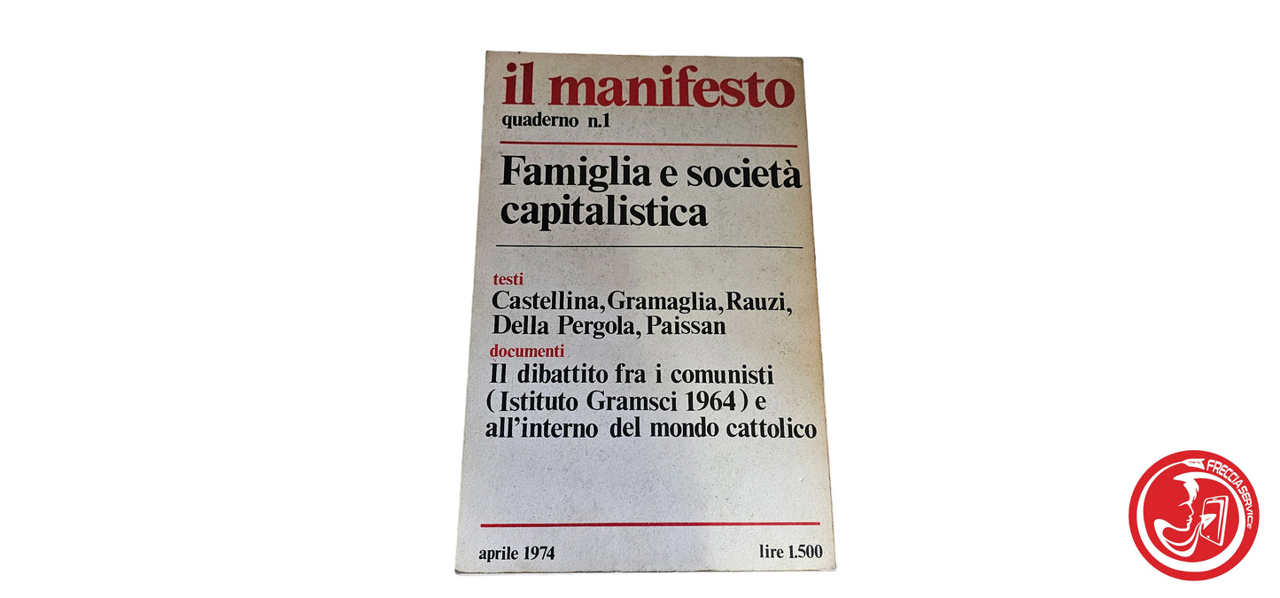 LIBRO Il manifesto Famiglia e società capitalistica