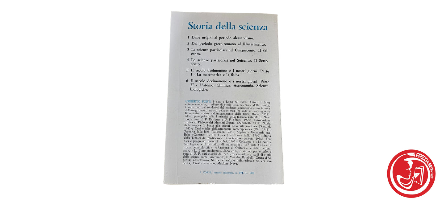 LIBRO Storia della scienza 1 - Umberto Forti