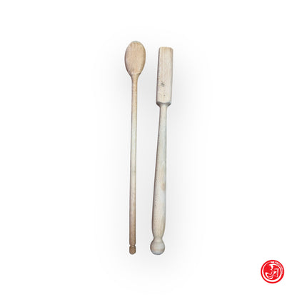 Pair of wooden ladles - 50 cm