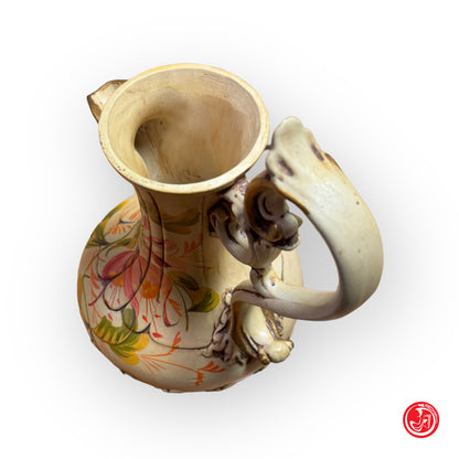 Antica caraffa in ceramica firmata F. F. Pifoto made in Italy