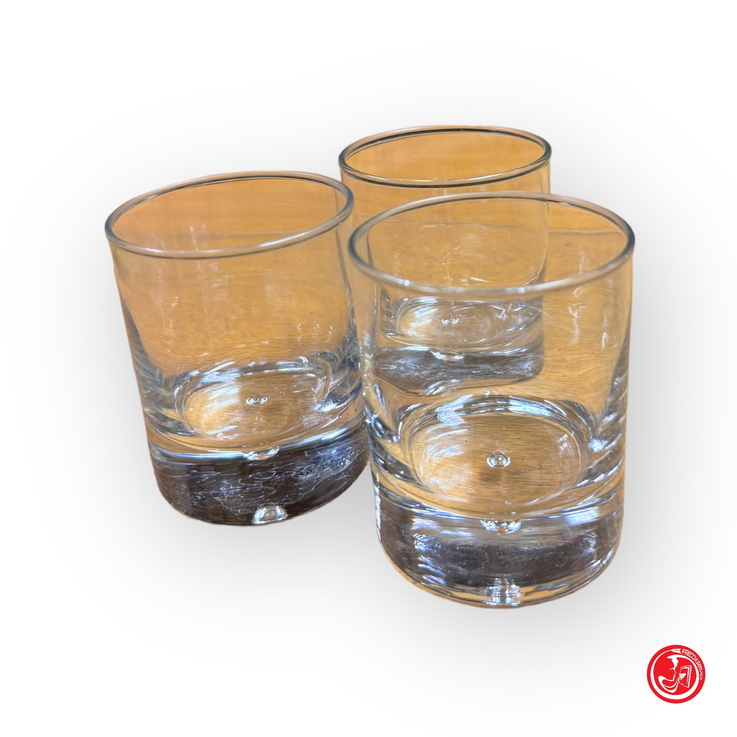 Trio of whiskey glasses