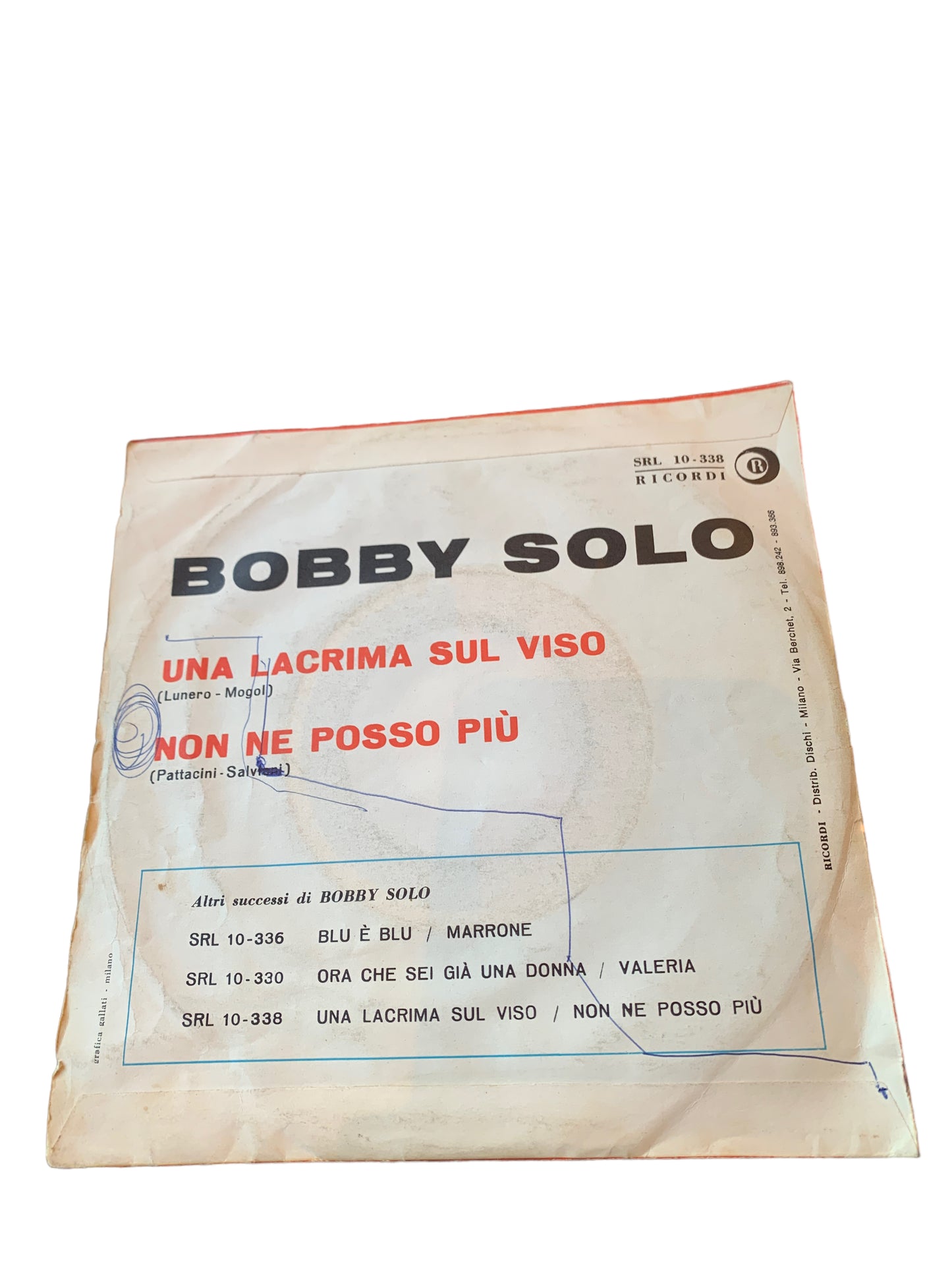Bobby Solo - Una Lacrima Sul Viso
