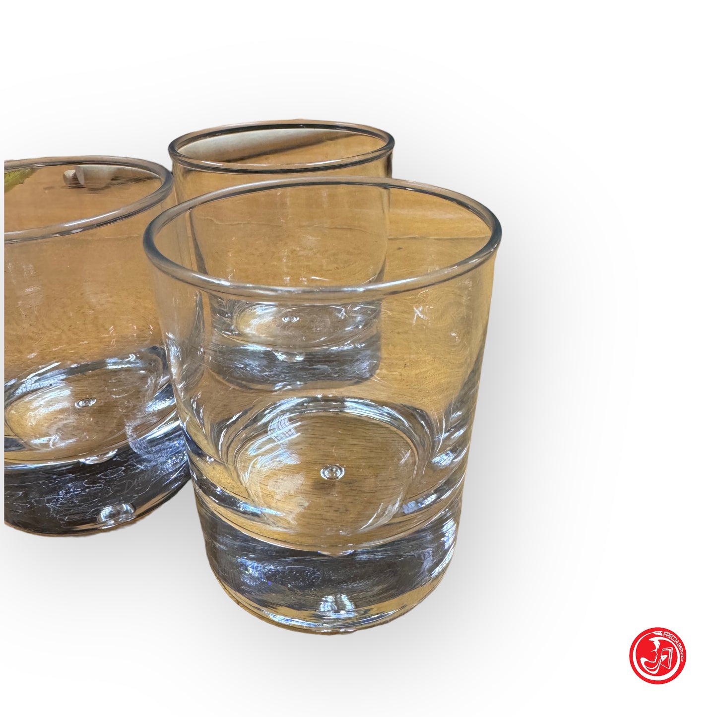 Trio of whiskey glasses