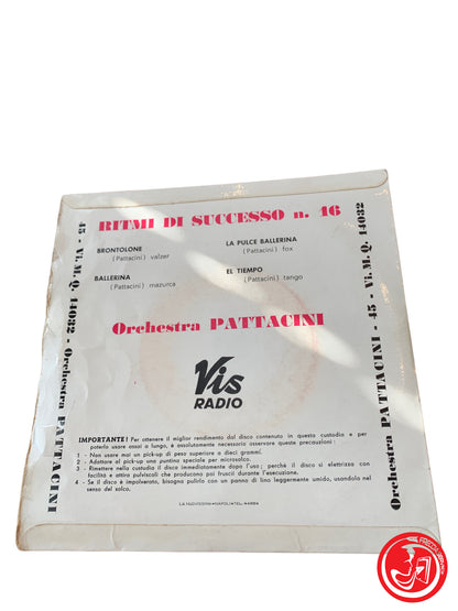 Orchestra pattacini - ritmi di successo n.16
