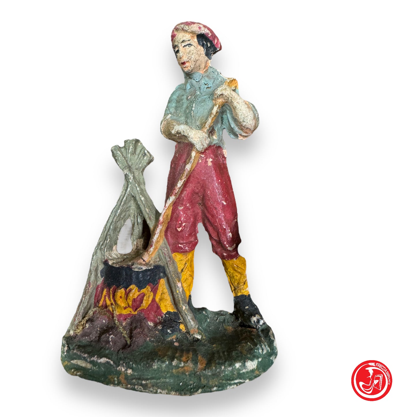 Statue statuine per il presepe in resina colorata - circa 30 pezzi - Natale