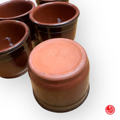 6 tazzine/tazze in terracotta