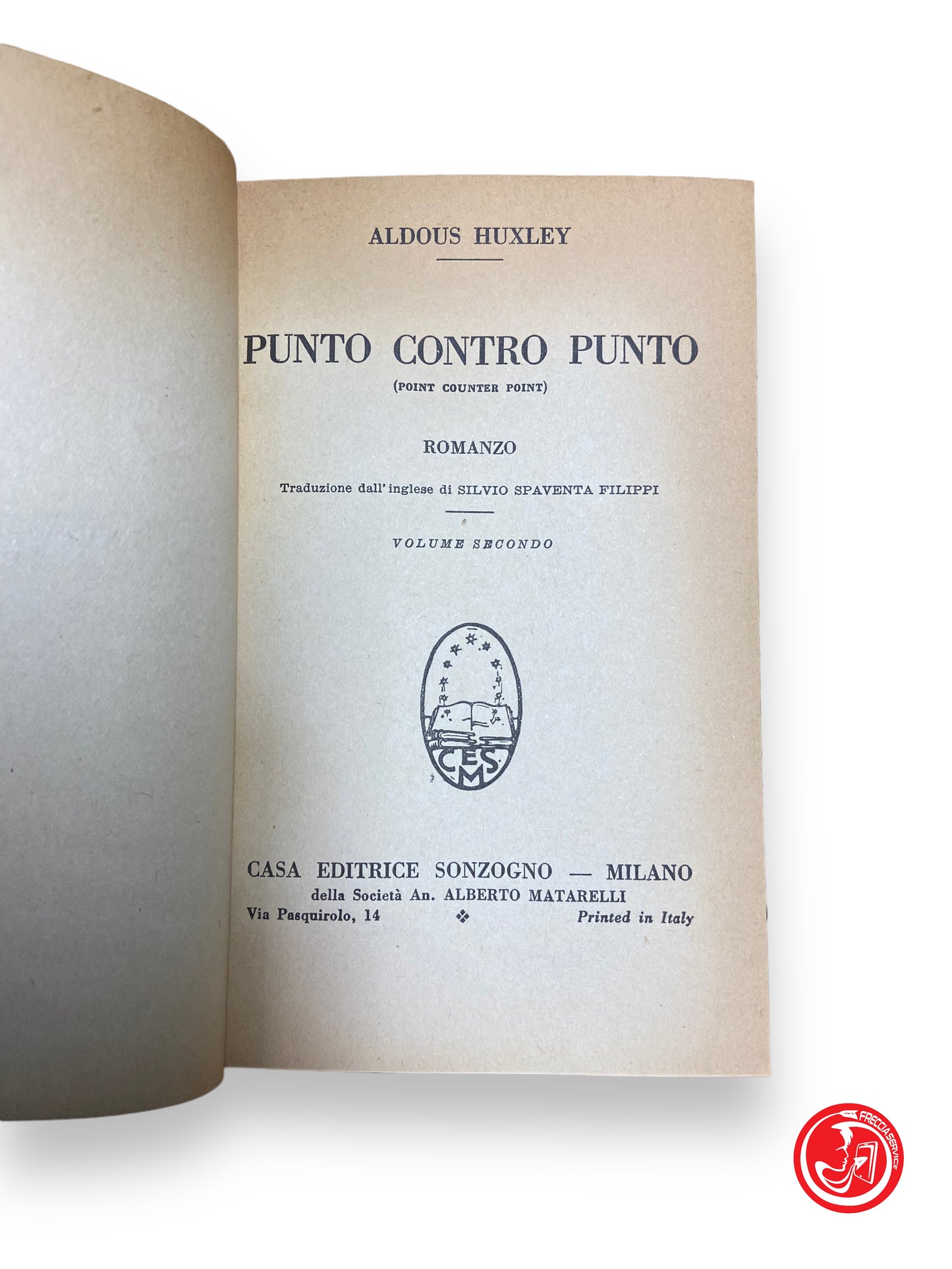 Punto contro punto - A. Huxley, 1933 - Volume secondo