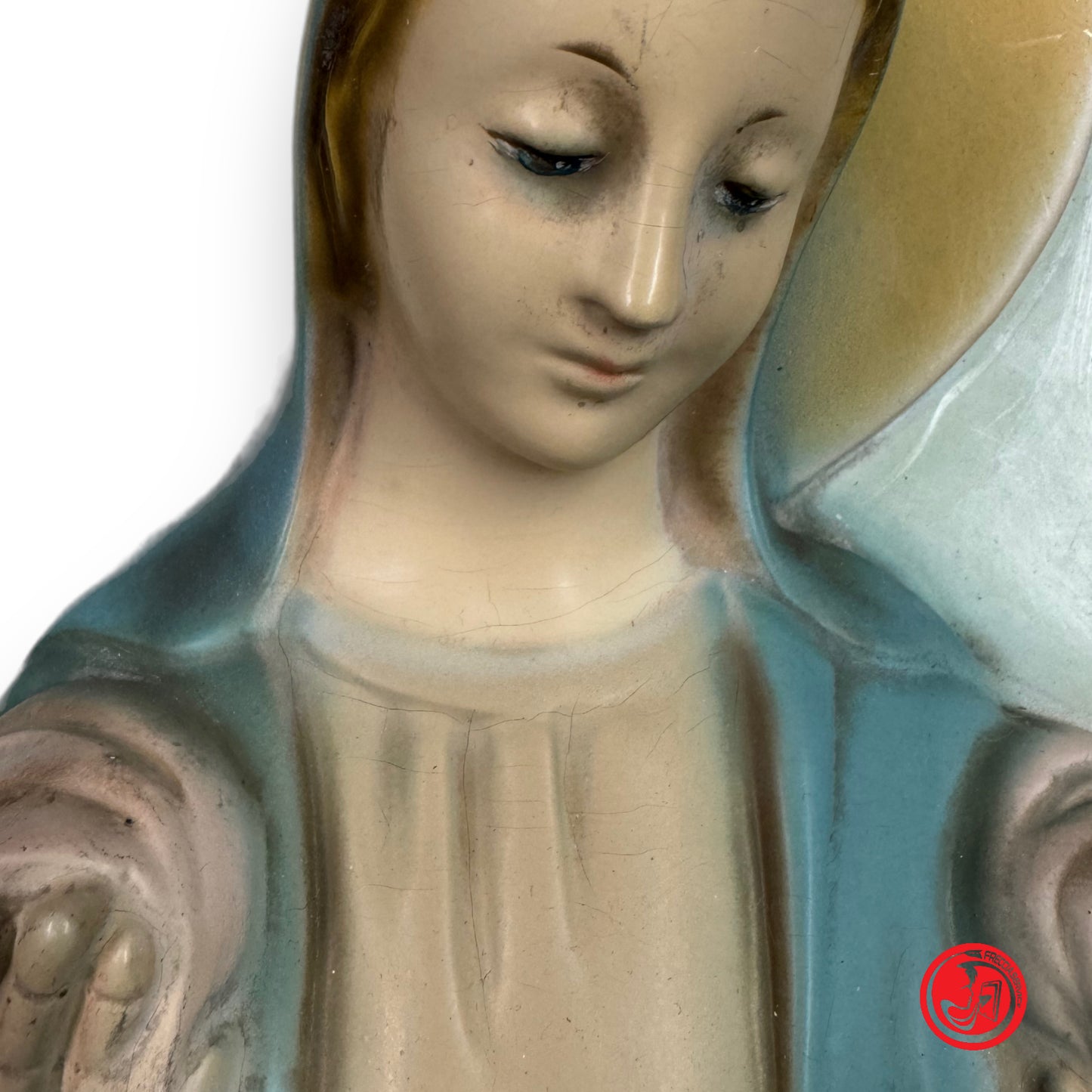 Icona in ceramica della Madonna con Gesù Bambino - arte sacra