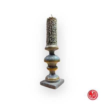 Elegant table candle made entirely of ceramic - height 50 cm