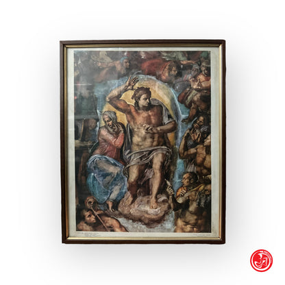 Stampa Particolare Giudizio Universale - Michelangelo - 36,5 x 46,5 cm