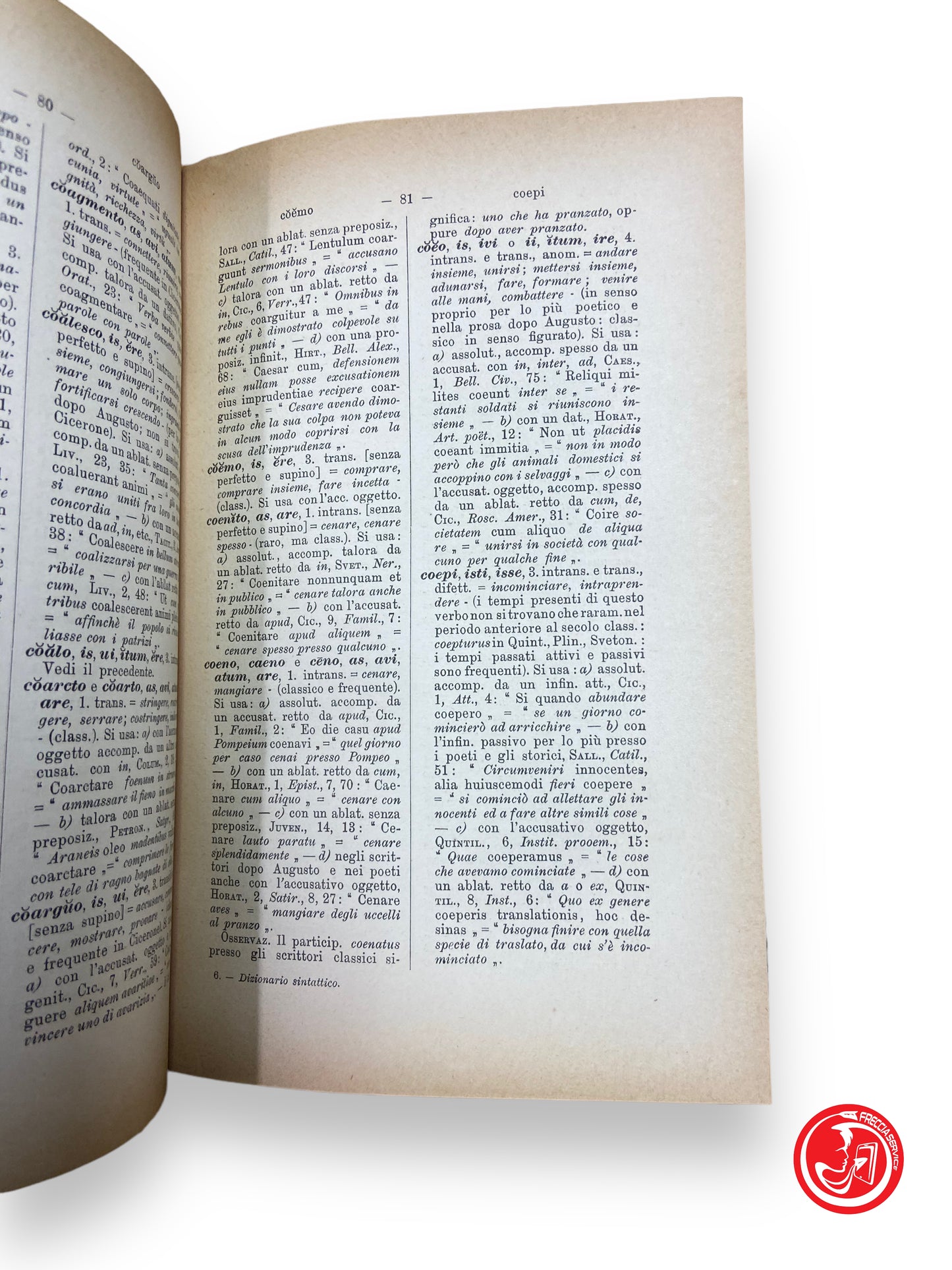 Dictionnaire syntaxique du verbe et de l'adjectif latins - Turin, 1906 