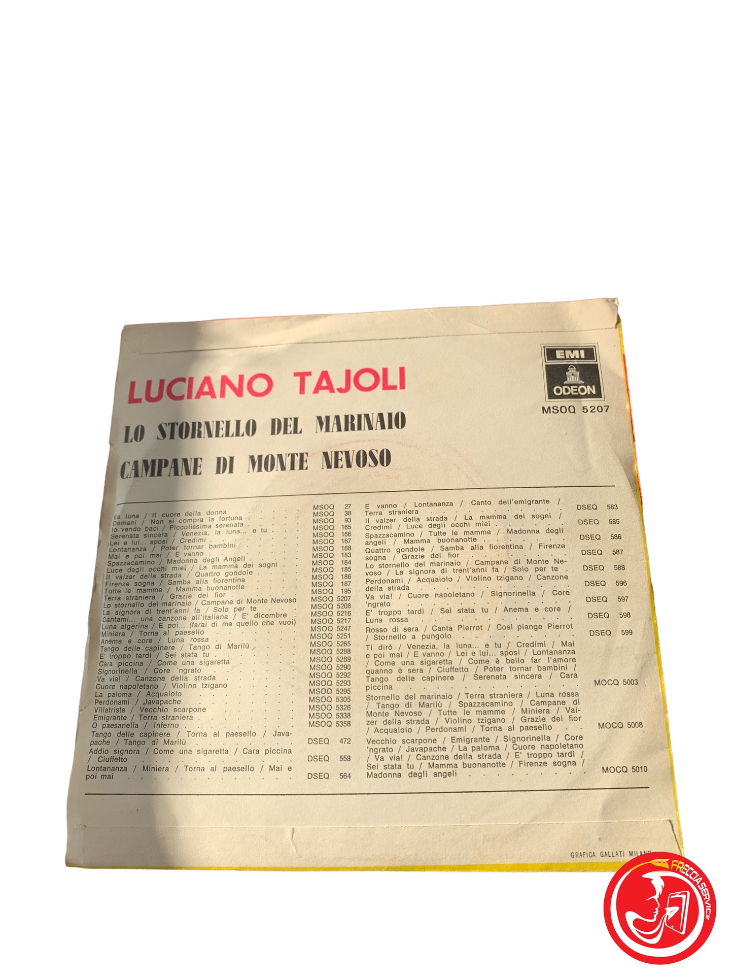 Luciano Tajoli Con Orchestra Diretta Dal Maestro Luciano Maraviglia - Lo Stornel