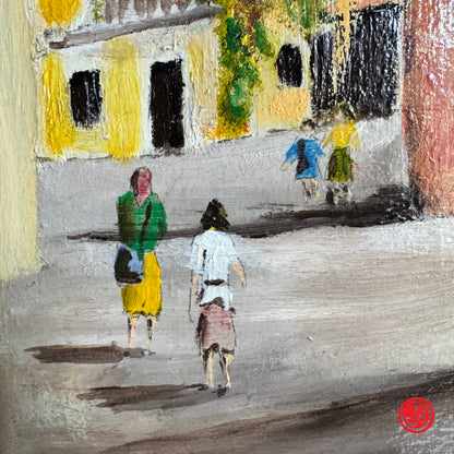 Quadro dipinto Vista della città - Fra Guy 2002 - 60 x 75 cm