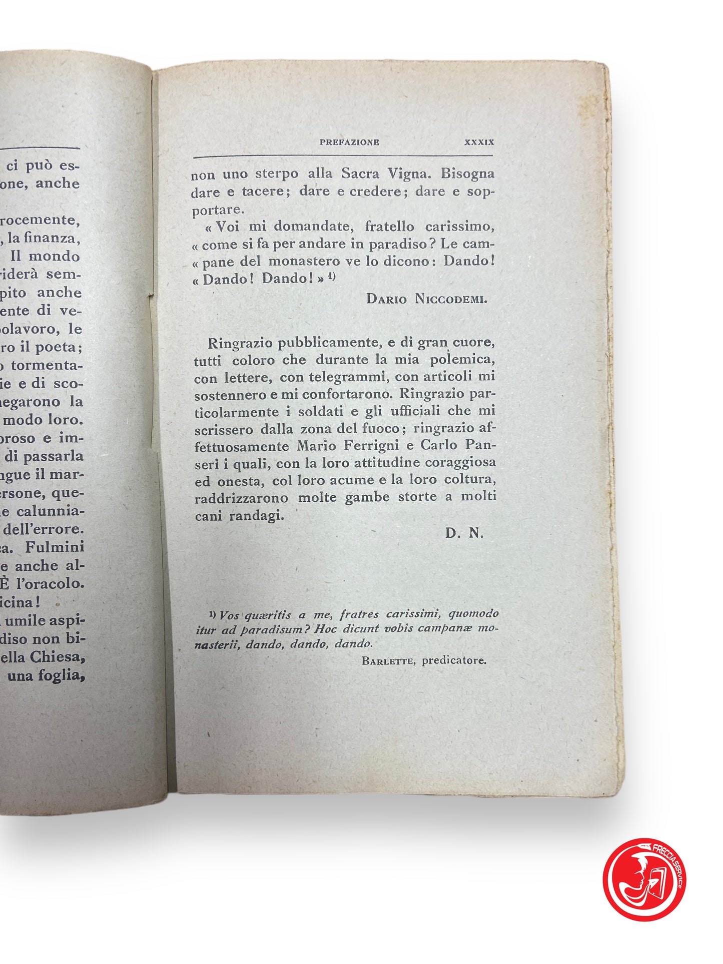 Journal de Niccodemi - Milan, 1922 