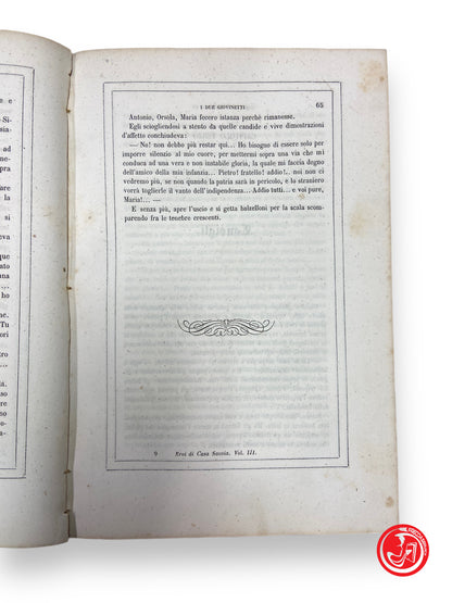 Les héros de la maison de Savoie - de S. Quintino à Porto, 1854 - trois volumes 