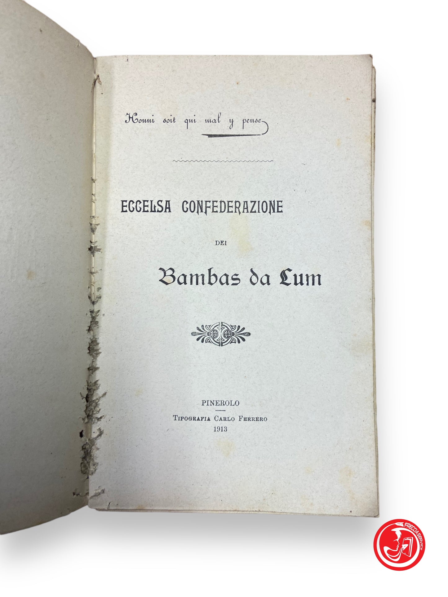 Excellent confederation of the Bambas da Lum - Pinerolo, 1913 