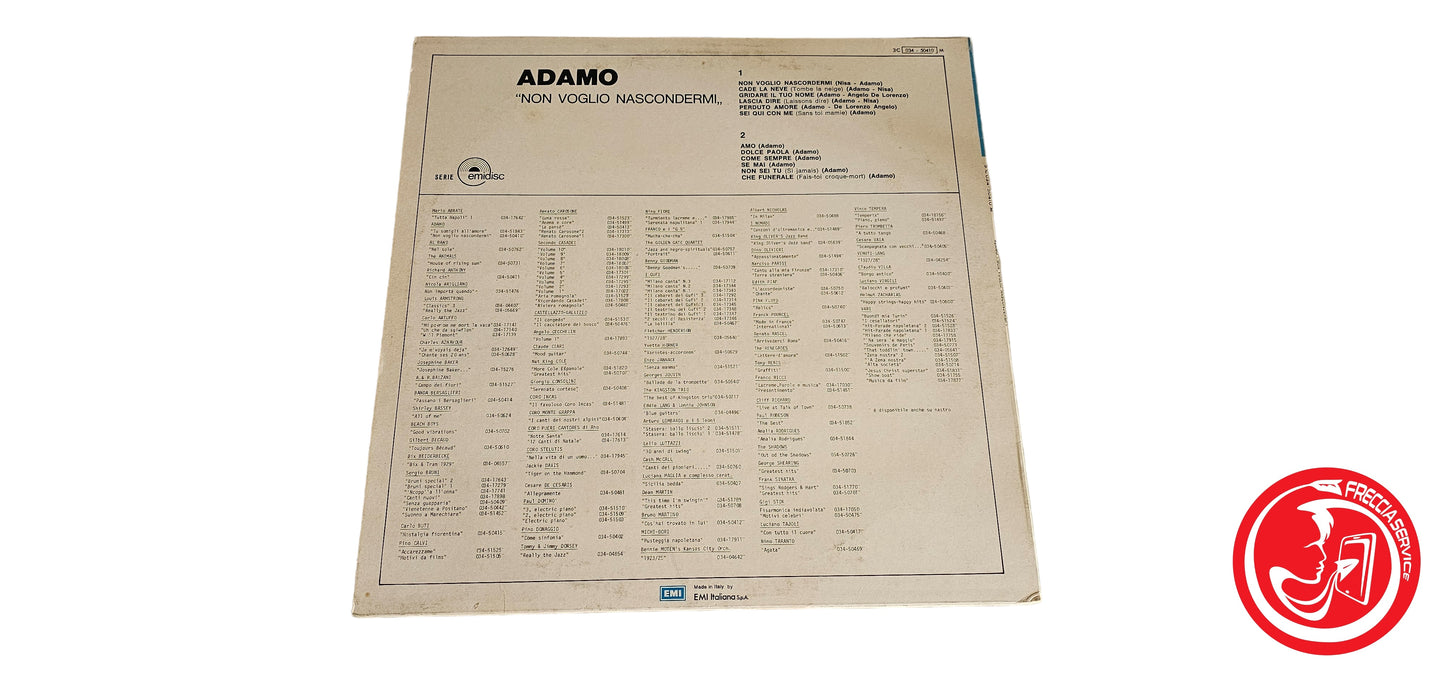 VINILE Adamo – Non Voglio Nascondermi