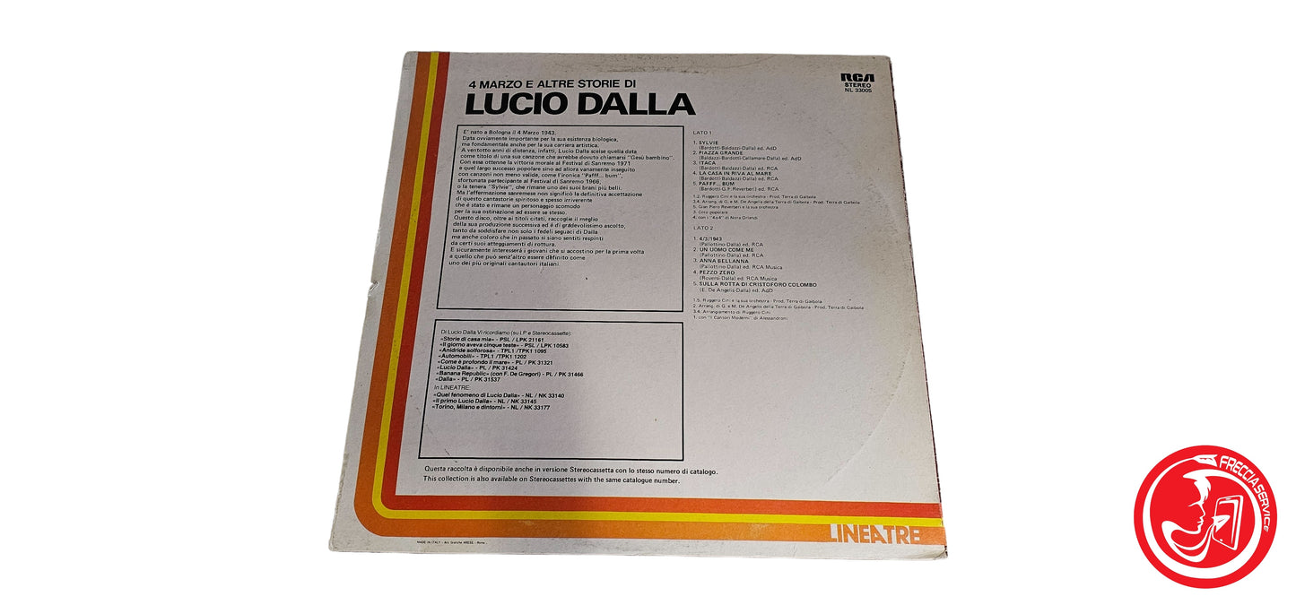 VINILE Lucio Dalla – 4 Marzo E Altre Storie Di Lucio Dalla