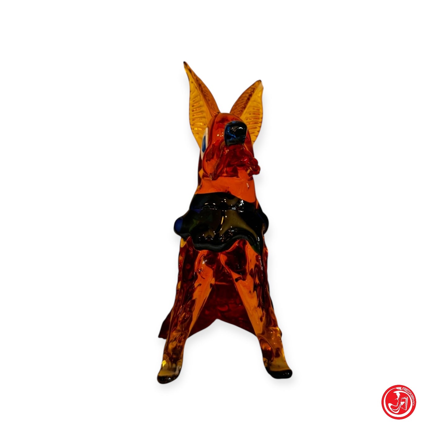 Cane in vetro lavorato a mano - soprammobile