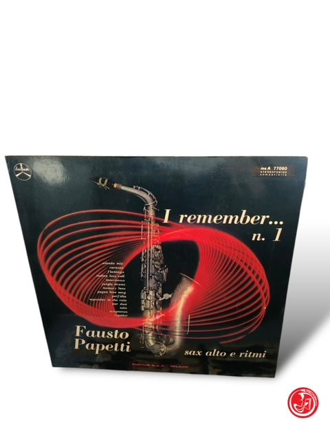 VINILE FAUSTO PAPETTI - I REMEMBER N° 1