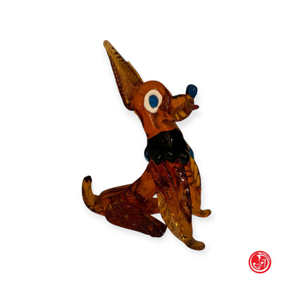 Cane in vetro lavorato a mano - soprammobile