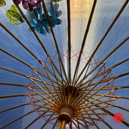 Antique umbrella with wooden handle