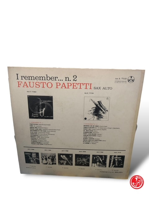 VINILE FAUSTO PAPETTI - I REMEMBER N° 2