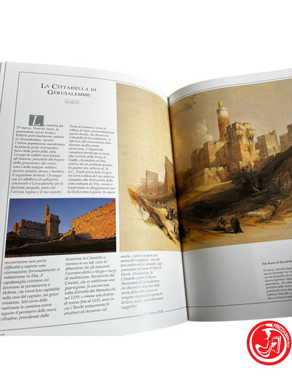 LIBRO TERRA SANTA IERI E OGGI - LITOGRAFIE DI DAVID ROBERTS