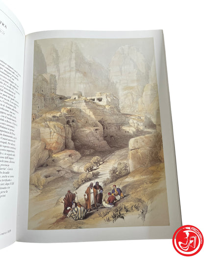 LIBRO TERRA SANTA IERI E OGGI - LITOGRAFIE DI DAVID ROBERTS