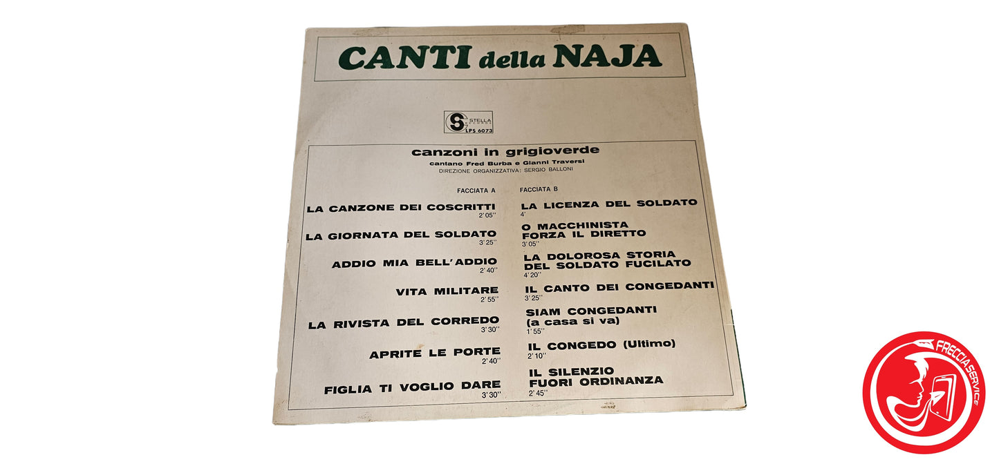 VINILE Fred Burba E Gianni Traversi – Canti Della Naja