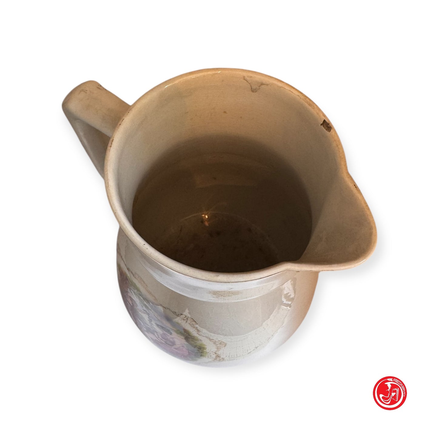 Vaso caraffa in ceramica bianca Richard Ginori