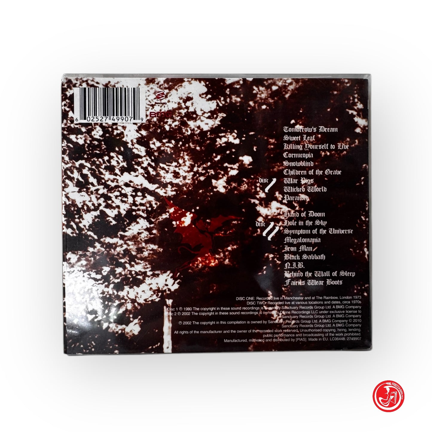 CD Rock - Black Sabbath  - Past Lives