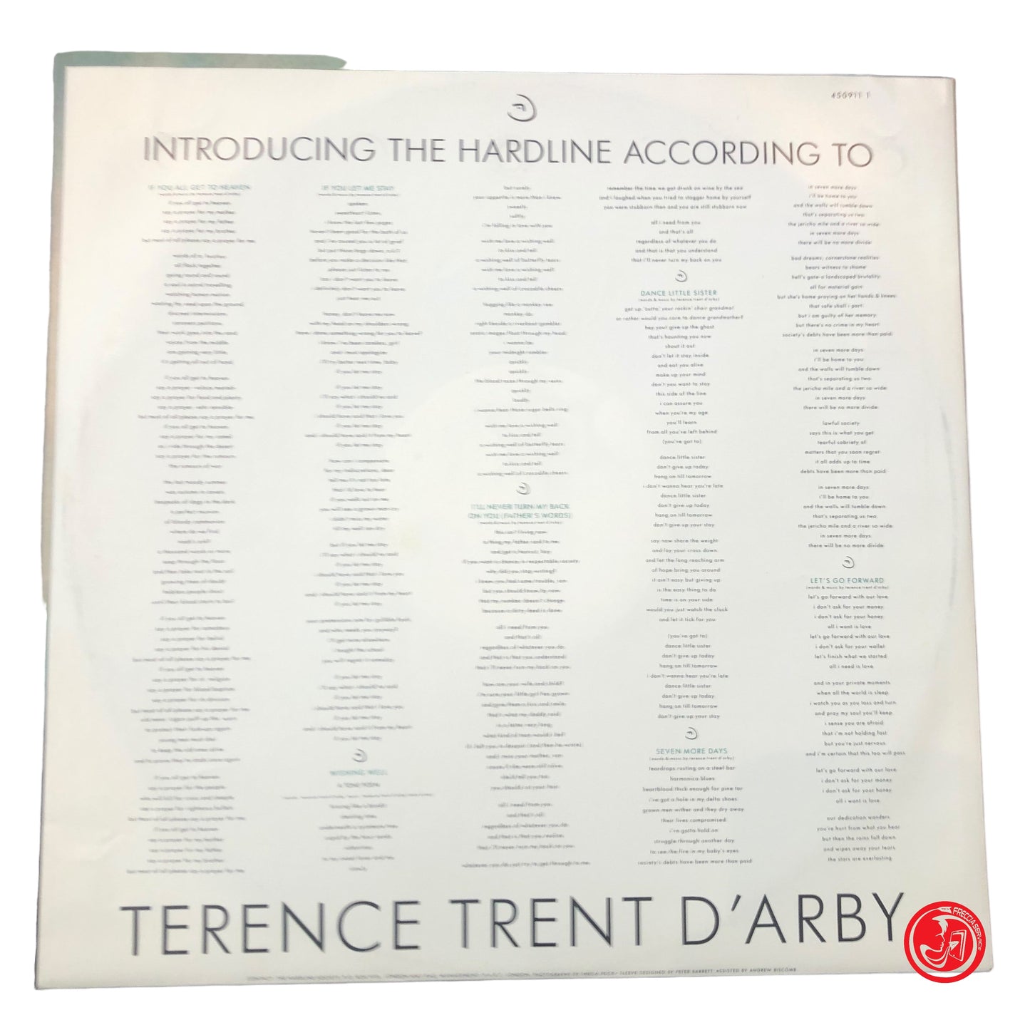 VINILE - TERENCE TRENT D'ARBY - INTRODUCING THE HARDLINE ACCORDING TO