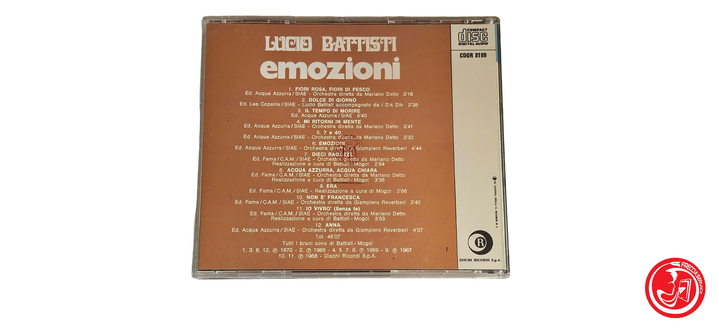 CD Lucio Battisti – Emozioni