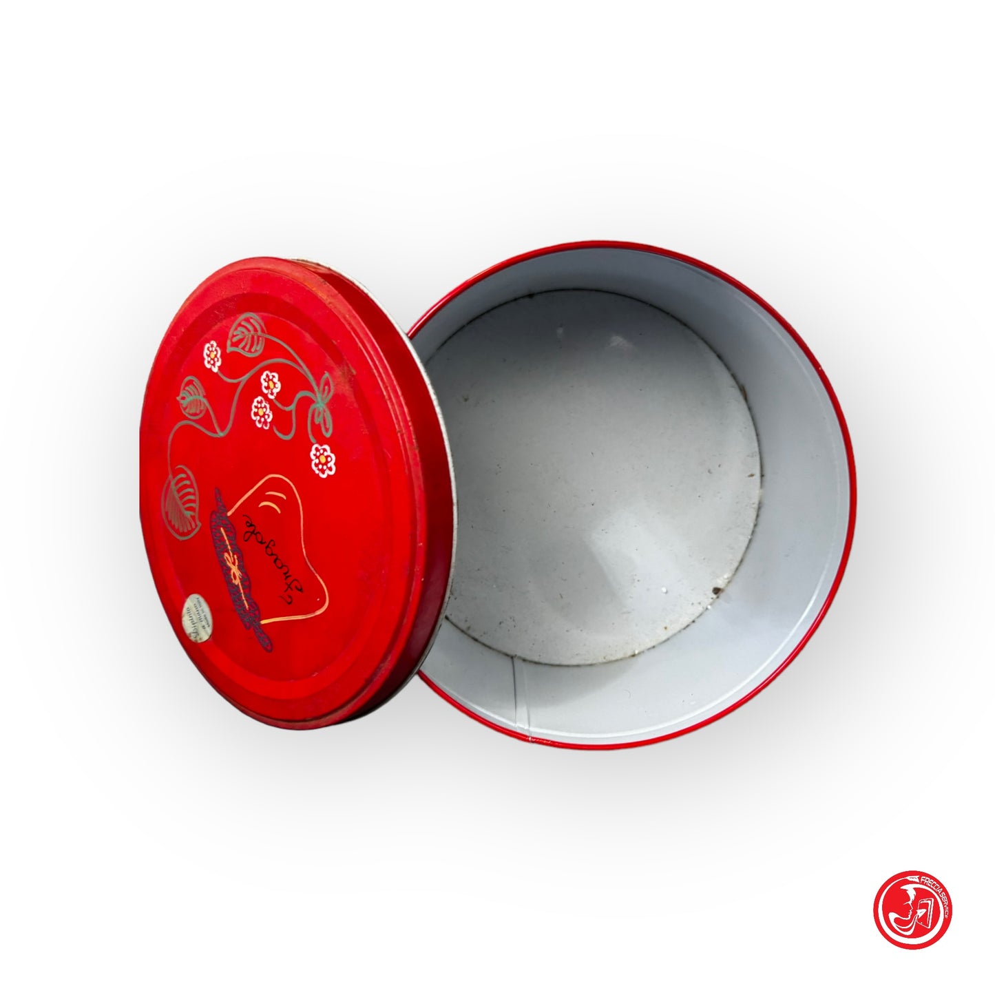 Small circular tin box - Fassi Turin