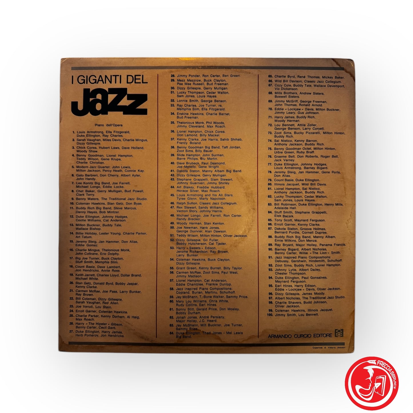 Vinile Jazz - I Giganti del Jazz - numeri disponibili: dal 3 al 26 (no n.1-18-19-24) USATO