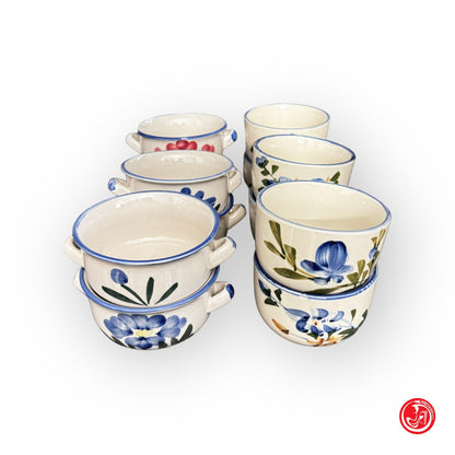 Set di coppette in ceramica made in china - tot pezzi: 12