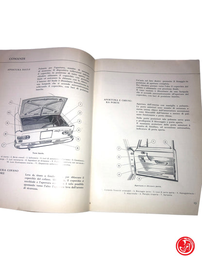 Fulvia Berlina 2C GT GTE Libretto USO E Manutenzione