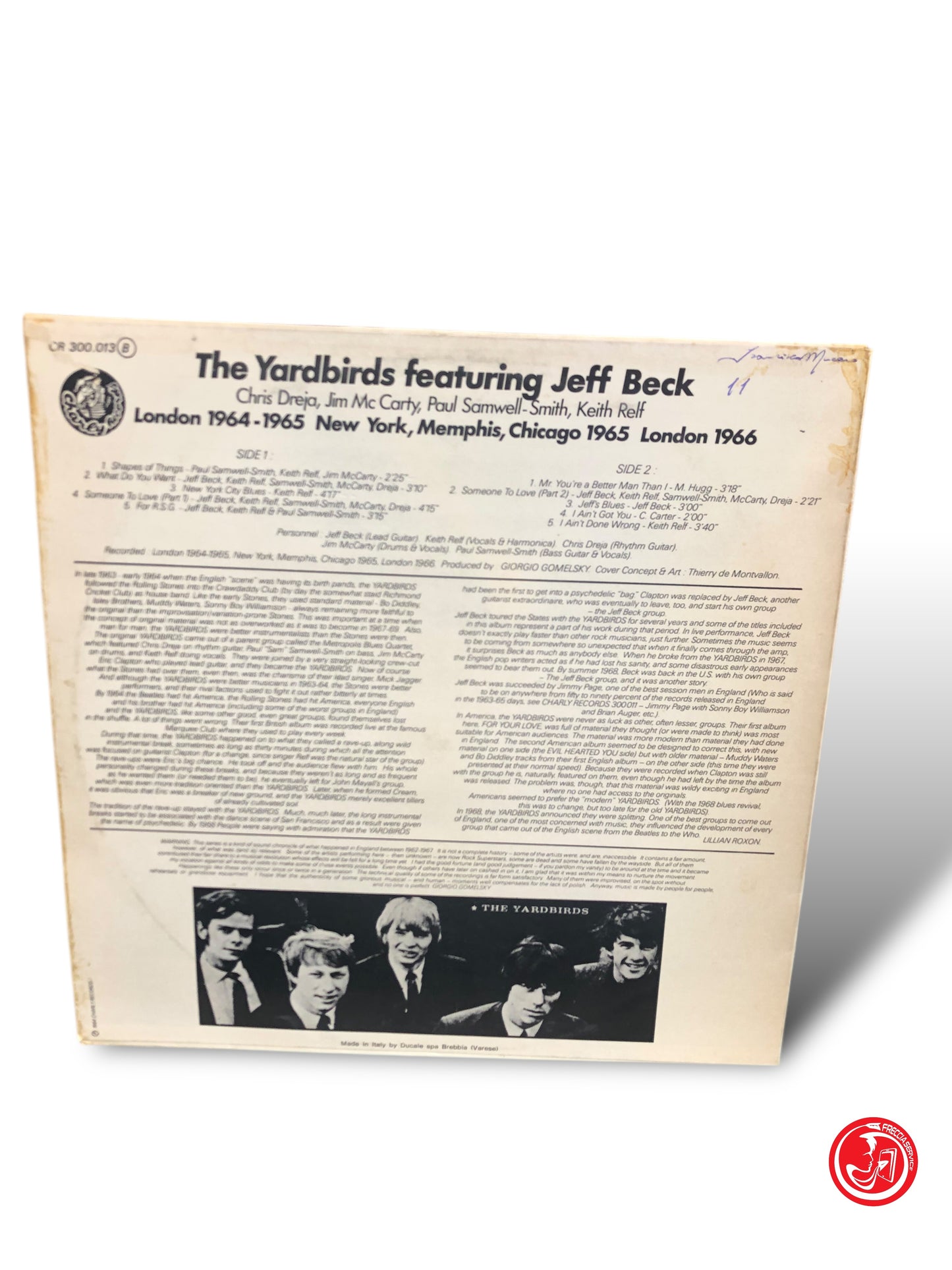 VINILE THE YARDBIRDS FEATURING JEFF BECK