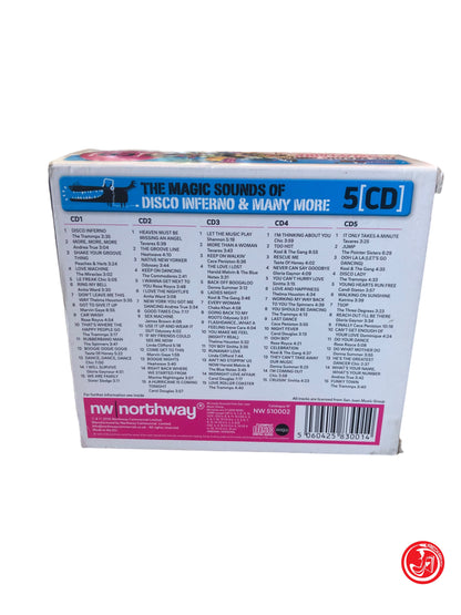 CD THE MAGIC SOUNDS OF DISCO INFERNO E MANY MORE 5 CD