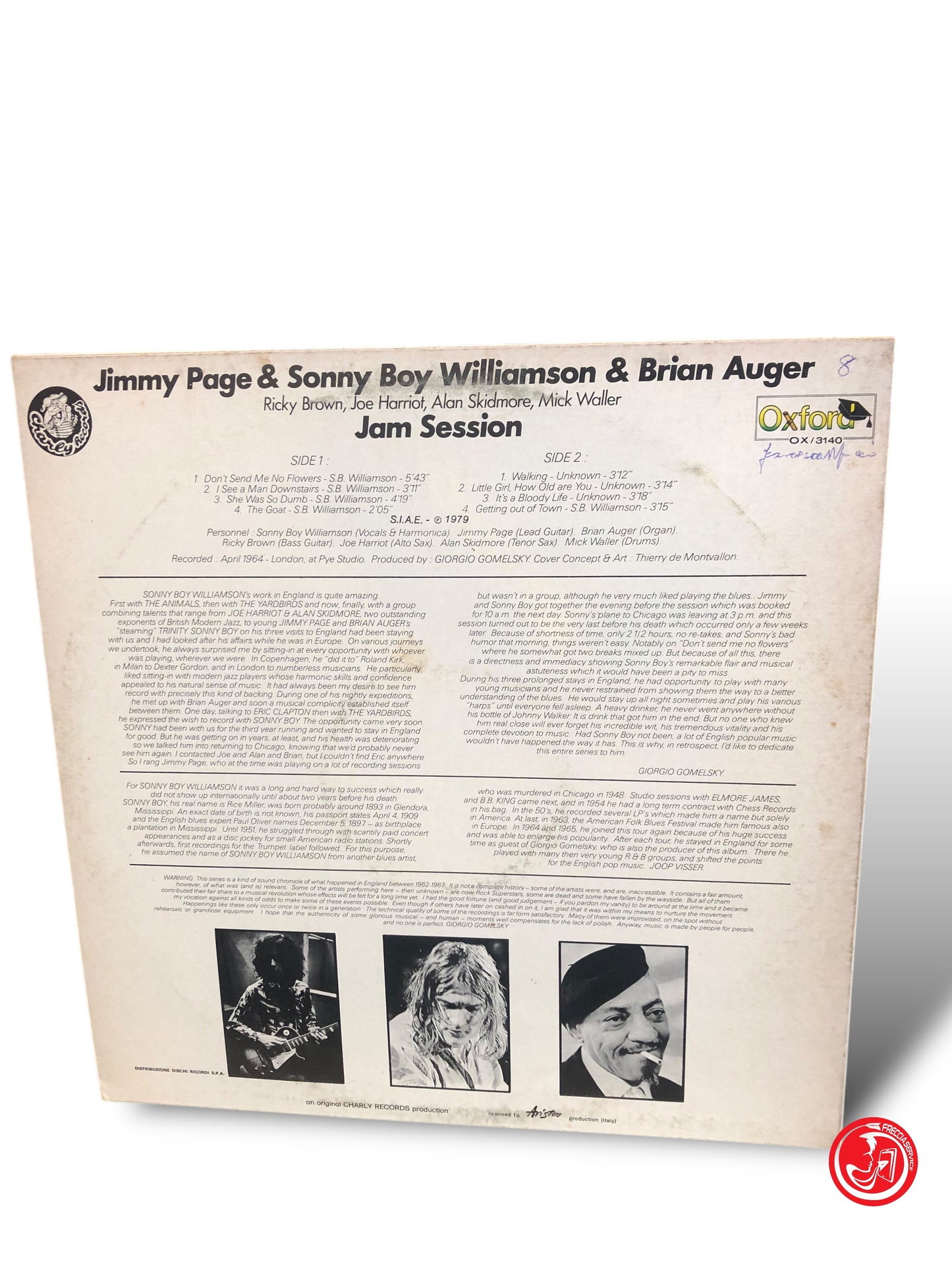 VINILE JIMMY PAGE E SONNY BOY WILLIAMSON