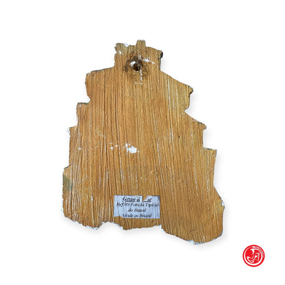 Lavorazione in gesso realizzato a mano in Brasile - Case colorate