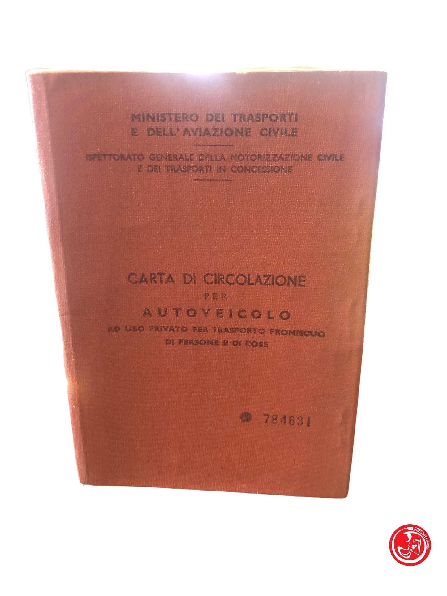 CARTA DI CIRCOLAZIONE FIAT 1100