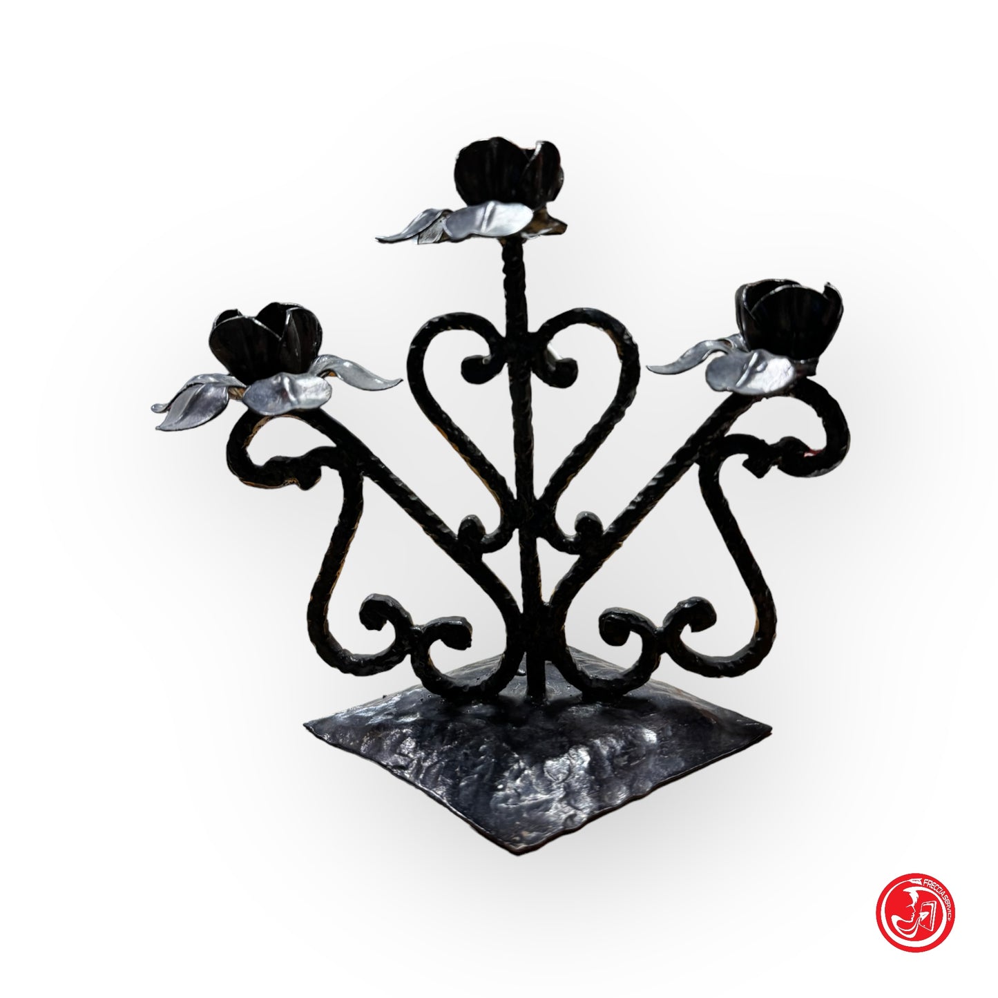 Candelabro vintage a tre braccia