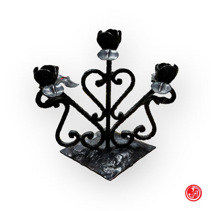 Candelabro vintage a tre braccia