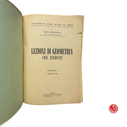 Matematica - E. Martinelli - Lezioni di geometria con esercizi Vol. 1