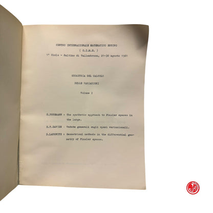 Matematica - Geometria del calcolo delle variazioni Vol. I