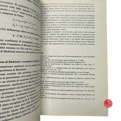 Matematica - Estratto dagli atti del convegno matematico - Torino 1982